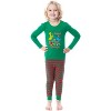 Sesame Street Child Boys' Christmas Happy Holidays Sleep Pajama Set Green - 4 of 4