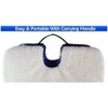 5 Star Super Deals Ergonomic Memory Foam Seat Cushion w/ Fleece Top, Non Slip Bottom, & Travel Friendly Carrying Handle - 4 of 4