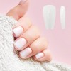 Unique Bargains Women's Full Coverage Fake Nails M Gray White 1 Pc - 4 of 4