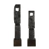 Uttermost Cipher Black Wood Totems Set of 2 Decorative Sculptures 27 Inch Tall - 4 of 4