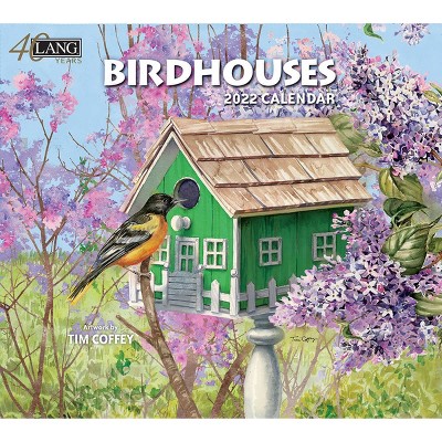 2022 Wall Calendar 12 Month 13.4"x24" Birdhouses - Lang