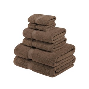 Luxury Cotton Heavyweight Ultra-Plush 6 Piece Towel Set by Blue Nile Mills - 1 of 4
