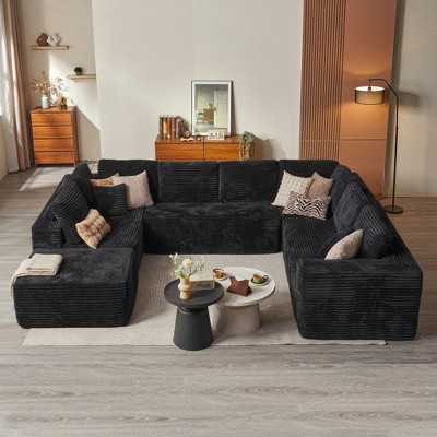 XIZZI Modular Sectional Sofa Couch,L-Shape Upholstered Couch,Modern Minimalist Couches for Living Room,Free Combination Deep Seat Corner Couch