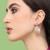 SOHI Women's Silver Stone Drop Earrings - 3 of 3