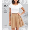Women's Stretch Flared Skater Skirt - Basic Versatile Mini Style (XS-3XL Plus Size Available) Wb211_khaki - 3 of 4