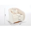 Anybear Swivel Accent Chair, 360-degree Swivel Barrel Chair - 4 of 4