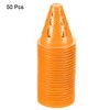 Unique Bargains Football Roller Skating Sports Training Agility Cones with Square Holes 50 Pcs - 3 of 4