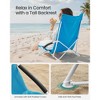 Portable Folding Beach Camping Chair with High Backrest, Cup Holder, Lightweight Heavy-Duty Design, Supports 330 lbs, - 2 of 4