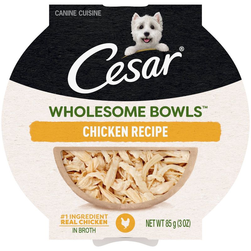 Cesar Wholesome Bowls Adult Wet Dog Food with Chicken - 3.0oz, 1 of 11