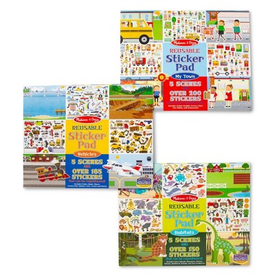 Reusable Sticker Learning & Activity Book With 200 Premium Puffy