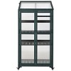 Wooden Storage Sheds,Greenhouses Near Me,Greenhouse With Wheels And Adjustable Shelves,Furniture Indoor,Outdoor Furniture -Maison Boucle - 4 of 4