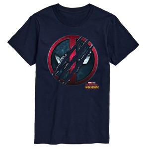 Men's - Marvel - Deadpool & Wolverine Scratch Logo Short Sleeve Graphic T-Shirt - 1 of 4