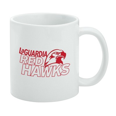 LaGuardia Community College Secondary Logo Ceramic Coffee Mug Novelty Gift Mugs for Coffee Tea and Hot Drinks 11oz White