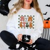 Simply Sage Market Women's Graphic Sweatshirt Checkered Momster Ghost - 2 of 4