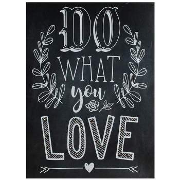 Northlight 16" Black Battery Operated LED Lighted Do What You Love Wall Sign