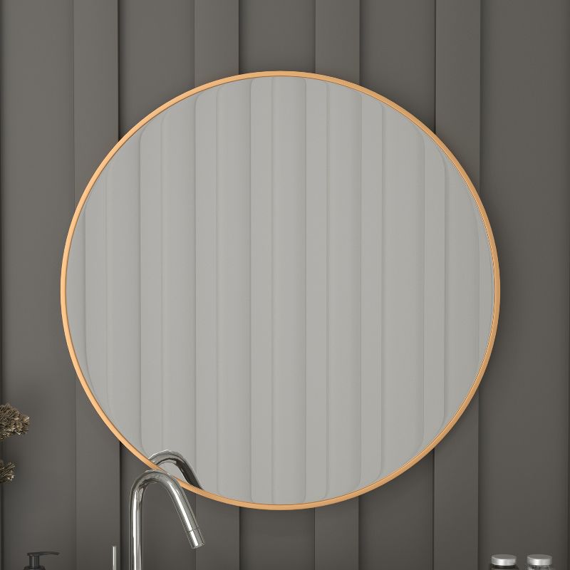 Merrick Lane Monaco Accent Mirror for Bathroom, Vanity, Entryway, Dining Room, & Living Room, 6 of 16