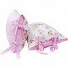Pink Grid Cotton Duvet Cover Set with Hidden Zipper, 3 Pieces, Queen Size - 4 of 4