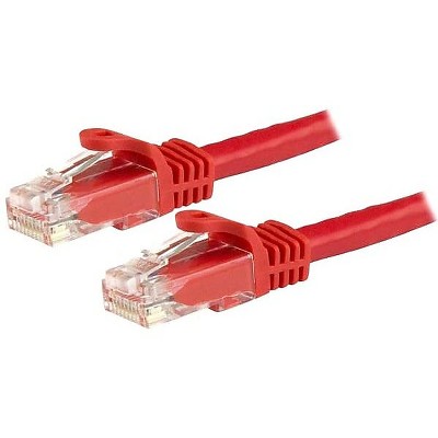 StarTech 6in Red Cat6 Patch Cable with Snagless RJ45 Connectors Short Ethernet N6PATCH6INRD