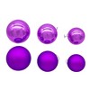 Kurt Adler 60-80MM Shiny and Matte Purple Balls, 20 Piece Set - 4 of 4