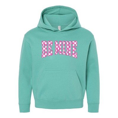 The Juniper Shop Be Mine Distressed Checkered Youth Graphic Hoodie