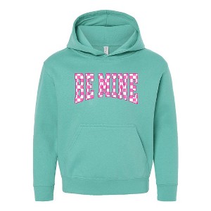 The Juniper Shop Be Mine Distressed Checkered Youth Graphic Hoodie - 1 of 3