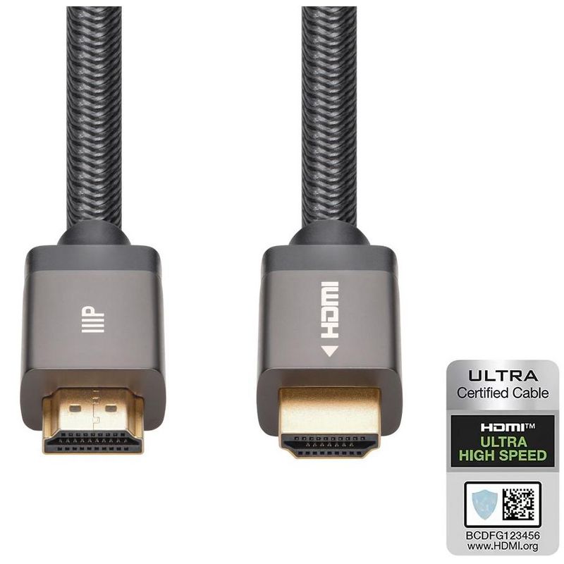 Monoprice 8K Braided HDMI 2.1 Cable - 3 Feet - Black | Certified Ultra High Speed, 8k@60Hz, 48Gbps, Compatible With Sony PS5 / PS 5 Digital Edition /, 2 of 7