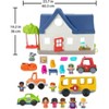 Fisher-Price Little People Toddler Gift Set, Ready for Summer, Interactive Play House with Musical School Bus - 4 of 4