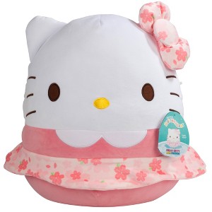 Squishmallows Original Sanrio 14-Inch Hello Kitty Floral Dress and Bow Plush - Medium-Sized Official Jazwares Plush - Gift for Kids, Girls & Boys - 1 of 4