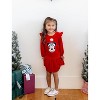 Disney Mickey Mouse & Friends Kids Girls Ruffle Sleeves A Line Dresses - 2 of 4