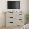 Acekool Modern 5-Drawer Dresser in Gray - Recessed Handles, Spacious Storage for Bedroom Nursery Entryway - 3 of 4