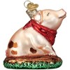 Old World Christmas Blown Glass Ornament for Christmas Tree, Piggy in The Puddle - 3 of 4