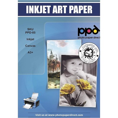 PPD Matte Printable Cotton Canvas 13x19" 10 sheets 340 gsm for Inkjet Printers