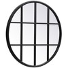 Elegant Lighting Metal windowpane mirror 28 inch x 28 inch in Black - 3 of 4