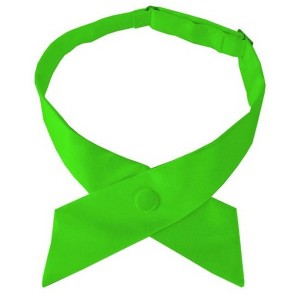 Women's Solid Color 1.75" W x Up to 19" L Crossover Tie Uniform Adjustable Neck tie - 1 of 3