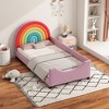 Lycvki Rainbow Upholstered Twin Daybed Princess Bed - 2 of 4