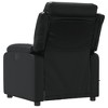 vidaXL Black Faux Leather Massage Recliner Chair - Manual Recline, Vibration Massage, Comfort Padding, With Side Pocket - 4 of 4
