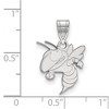 Black Bow Jewelry 14k White Gold Georgia Tech Yellow Jackets NCAA Medium Pendant - 2 of 3