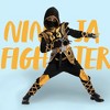 Joyfy Kids' Golden Ninja Halloween Costume Set with  Accessories Toys for Kids Kung Fu Outfit Halloween Party - 3 of 4