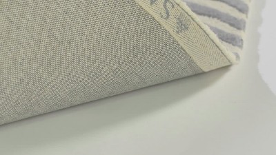 Hand-Tufted Beige Square Wool Accent Rug 30" x 30"