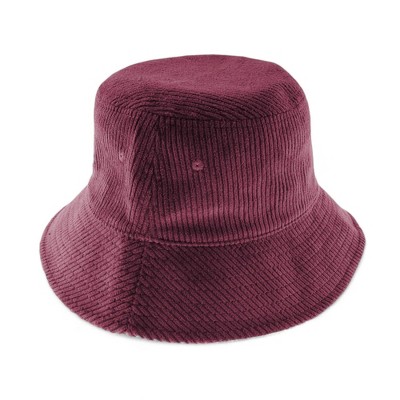 Alilang Corduroy Bucket Hat with Classic Design for a Stylish Casual Look