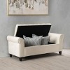 XIYUYEU Storage Bench for Bedroom,Storage Ottoman Bench with Rolled Arms,Ottoman for Living Room,Bedroom,Brown/Ivory/Light Gray - 4 of 4