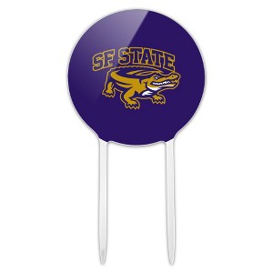 San Francisco State Primary Logo Acrylic Cake Topper Party Decoration for Wedding Anniversary Birthday Graduation - 1 of 4
