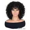 Short Curly Wig with Bangs Synthetic Afro Wigs for Women Beginner Friendly Glueless Ready to Wear Bouncy and Chic - 3 of 4