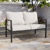 EAGLE PEAK Sunset Dune Collection Modern Outdoor Furniture Sofa, Patio Wicker Loveseat Couch with Cushions - 2 of 4