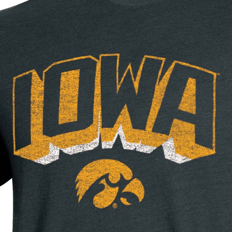NCAA Iowa Hawkeyes Men&#39;s Biblend T-Shirt, 3 of 4