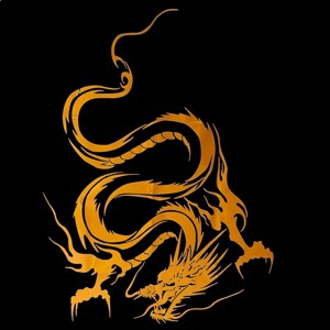 Reflective Dragon Totem Scratching Decals Car Stickers Full Body Car Head Styling Sticker,Yellow - 1 of 4
