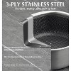 KOCH SYSTEME CS Triply Stainless Steel Saucepan Set with Hybrid Honeycomb Interior, Silver - 4 of 4
