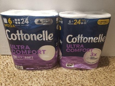 Cottonelle Ultra Comfort Toilet Paper, 24 Mega Rolls, 268 Sheets per Roll  (6,432 Total)