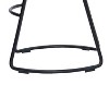 Wooden Saddle Seat Barstool Brown and Black - The Urban Port - 4 of 4