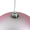 Northlight 8" Shatterproof Matte Christmas Ball Ornament - Pink - 2 of 3